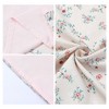 Unique Bargains Soft Breathable Floral Pattern Machine Washable Envelope Closure Pillowcase 2 Pcs - 3 of 4