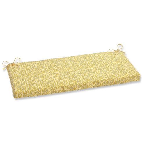 Yellow discount bench cushion