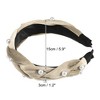 Unique Bargains Braided Faux Pearl Velvet Headband Hairband Accessories for Women 1.2 Inch Wide 1 Pc - image 4 of 4