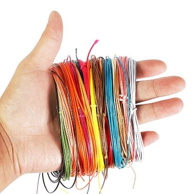 5 yards Each, 1mm Waxed Polyester Twine Cord String Rope Thread for Jewelry Making Lacing Bracelet Necklace Beading DIY Crafts, 38 Colors