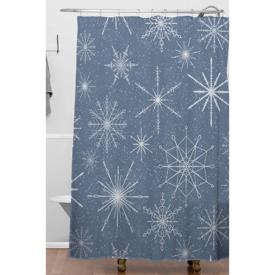 Snowflakes Shower Curtains Target, Snowflake Fabric Shower Curtain