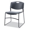 Alera Alera Resin Stacking Chair, Supports Up to 275 lb, 18.50" Seat Height, Black Seat, Black Back, Black Base, 4/Carton - 3 of 4
