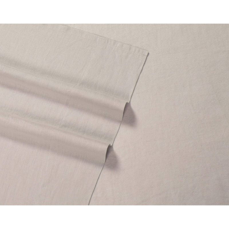 300 Thread Count Linen Solid Sheet Set - Brooklyn Loom, 4 of 7