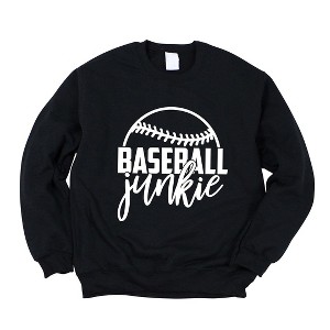 Simply Sage Market Women's Graphic Sweatshirt Baseball Junkie - 1 of 4