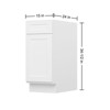 HOMLUX Easy-DIY Shaker White Ready to Assemble Drawer Base Kitchen Cabinet - 3 of 4