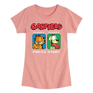 Girls' - Garfield - Garfield Odie Game On Fitted Short Sleeve Graphic T-Shirt - 1 of 4