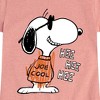 Girls' - Peanuts - Joe Cool Hee Hee Hee Fitted Short Sleeve Graphic T-Shirt - 2 of 4