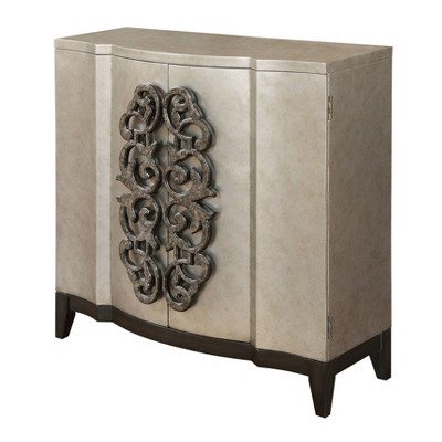 Cabernet 2 Door Bar Cabinet Gold - Treasure Trove Accents