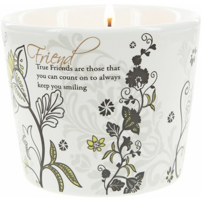 Pavilion Gift Company - Friend - 8 oz Soy Wax Candle Scent: Tranquility - Flame Candles