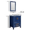 ELECWISH 24 in. W x 19 in. D x 32 in. H Bath Vanity - 2 of 4