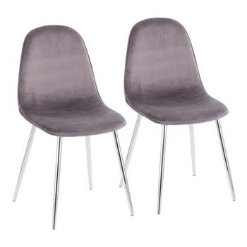 Set of 2 Pebble Contemporary Dining Chairs - LumiSource