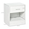 Modern Side Table with Drawer and Storage Shelf, End Table for Living Room - 3 of 4