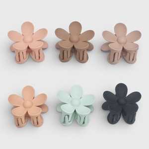 Hair Essentials 6pk Daisy Hair Clips - 8.5cm : Target
