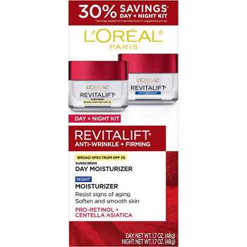 L'Oreal Paris Revitalift Anti-Wrinkle Skincare Kit - 3.4 fl oz/2pk each