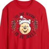 Men's - Winnie the Pooh - Tis The Season To Be Jolly Christmas Long Sleeve Graphic T-Shirt - 2 of 3