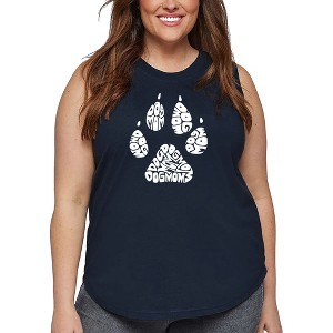 LA Pop Art Women's Word Art Tank Top - Dog Mom - 1 of 4