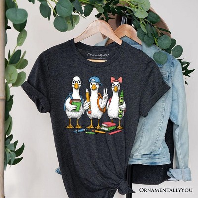 Goose Back to School T-Shirt, Cute Teacher Student Classroom Tee | OrnamentallyYou