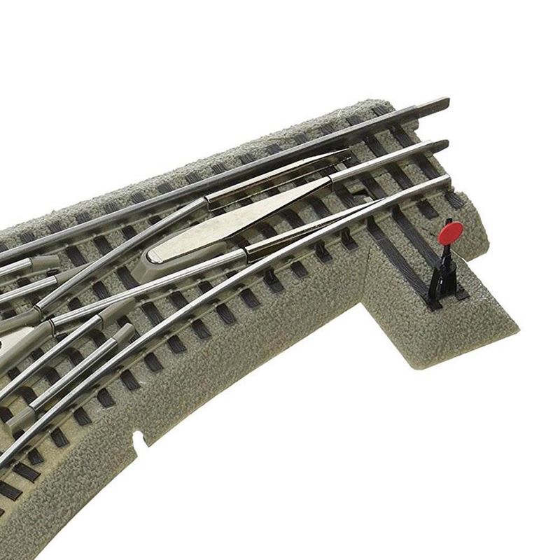 Lionel Trains O-Gauge Fastrack O36 Manual Left Hand Switch Track Piece w/ Curve, 5 of 6