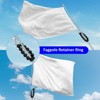 Unique Bargains Stainless Steel Indoor Outdoor Durable Flag Pole Beaded Flagpole Retainer Ring 0.98" - 2 of 4