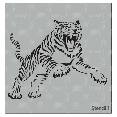 Stencil1 Tiger - Stencil 5.75" x 6"