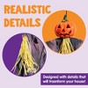 Joyfy 3 Pack 35’’ Halloween Hanging Ghosts Witch Pumpkin Outdoor Decorations, Scary Flying Witch Grim Reapers Front Porch Yard Garden Party Decor - 3 of 4
