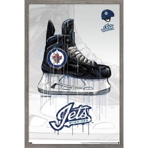 Trends International NHL Winnipeg Jets - Drip Skate 21 Framed Wall Poster Prints - 1 of 4