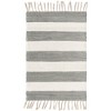 Unique Loom Chindi Rag Collection Area Rug - Striped - 2 of 4