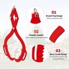 Log Lifting Tongs, Serrated Claw Hook Log Tongs, Heavy Duty Steel Swivel Dragging Tong with Handles for Tractors, Trucks, Forklifts - 2 of 4
