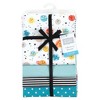 Hudson Baby Infant Boy Cotton Rich Flannel Receiving Blankets, Happy Planets, One Size - 2 of 4