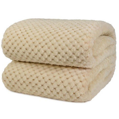 Cream best sale waffle blanket