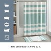 LunaLulinlk Waffle Shower Curtains, Stripe Spa - 2 of 4