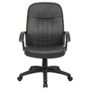 Executive Leather Budget Chair Black - Boss Office Products - image 3 of 4