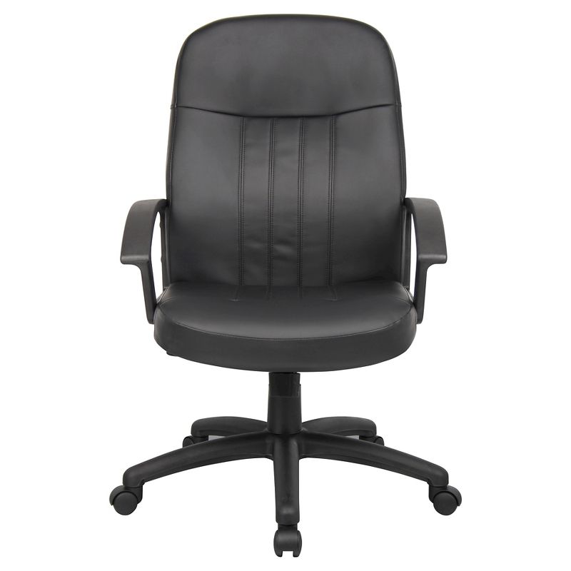 Executive Leather Budget Chair Black - Boss Office Products, 4 of 12