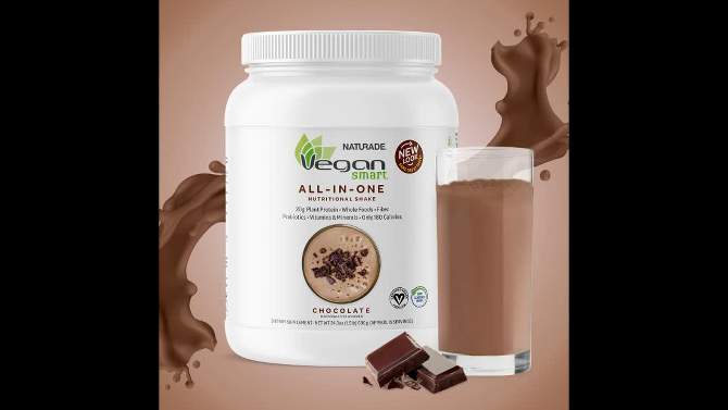 Naturade VeganSmart All-In-One Plant Based Nutritional Shake - Chocolate - 24.3oz, 2 of 10, play video