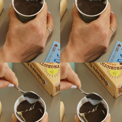 Alec's Ice Cream Culture Cup Dark Chocolate Honeycomb Crunch - 14