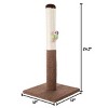 Pet Adobe Hanging Toy Cat Scratching Post for Cats and Kittens - 24.5", Brown - 4 of 4