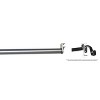 Versailles 5/8" Diameter Double-Up Curtain Rod - Silver - 4 of 4