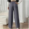 Wikineon Women's High-Waist Wide Leg Pants C Business Casual Trousers with Functional Pockets for Polished Comfort & Versatile Styling,beige, XXL Size - 4 of 4