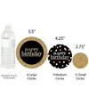 Big Dot of Happiness Adult Happy Birthday - Gold - Birthday Party Giant Circle Confetti - Party Decorations - Large Confetti 27 Count - 3 of 4