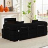 Mjkone Convertible Pull Out Sleeper Sofa Bed with Pillows&Movable armrest,Folding Mattress Couch, Removable Washable Floor Sofa - 4 of 4