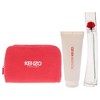 Flower by Kenzo for Women - 3 Pc Gift Set 1.7oz EDP Spray, 2.5oz Body Milk, Pouch - 2 of 4