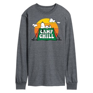 Men's - Peanuts - Camp Chill Long Sleeve Graphic T-Shirt - 1 of 4