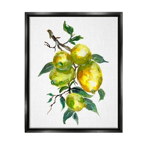 Stupell Industries Lemon Citrus Fruit Tree Framed Floater Canvas Wall Art - 1 of 4