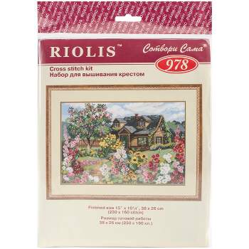 RIOLIS Counted Cross Stitch Kit 15"X10.25"-Flowering Garden (15 Count)