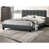 NicBex Queen/King Bed Frame,Velvet Upholstered Bed Frame  with Tufted Headboard,Platform Bed for Adults,Kids,Teens,No Box Spring Needed - 2 of 4