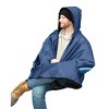 WOLF 56"x107" AnyWear Weather Resistant Exterior Fleece Interior Outdoor Blanket - 2 of 4