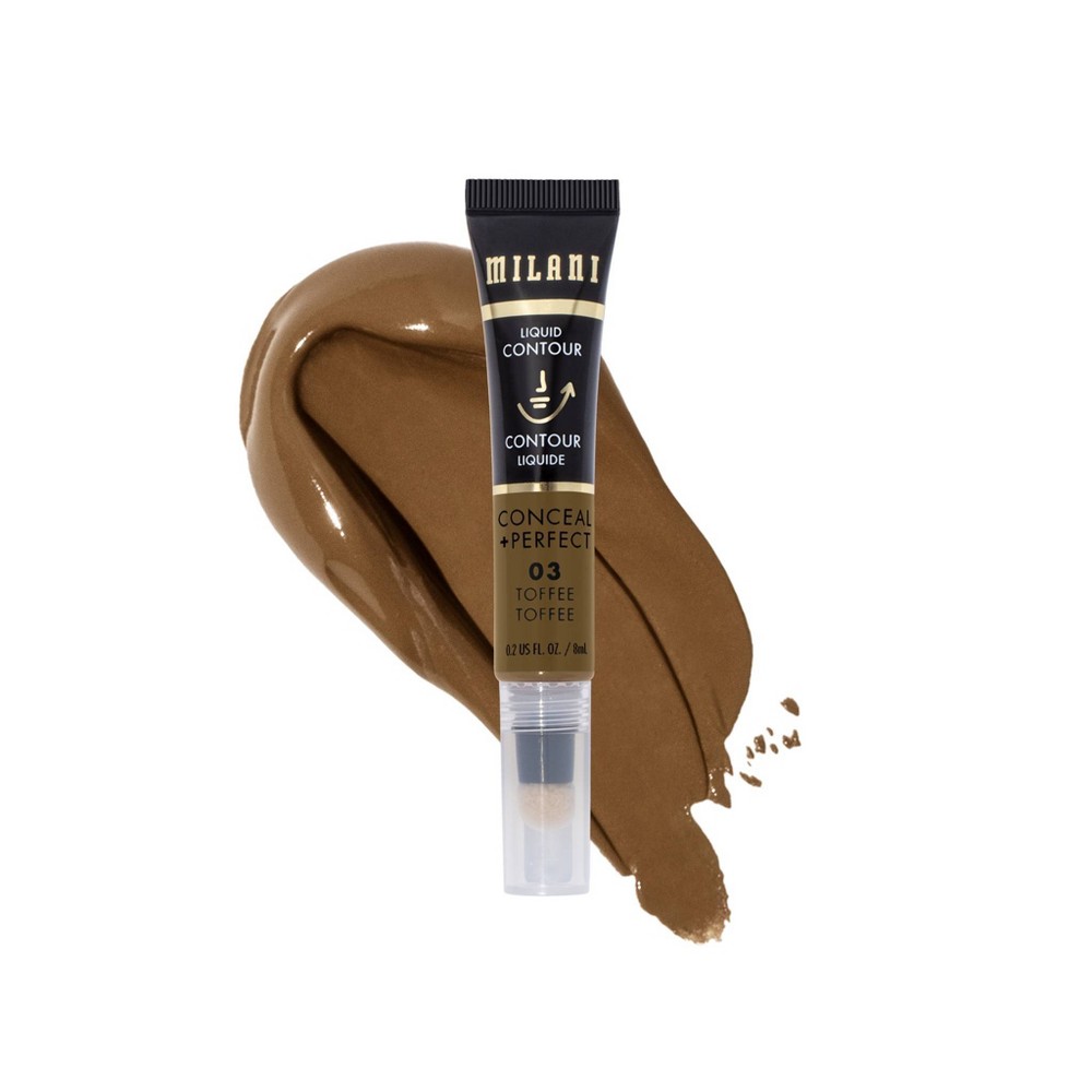 Photos - Face Powder / Blush Milani Conceal + Perfect Face Lift Liquid Contour Collection - Contour Toffee - 0.2 fl oz 