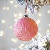 NAYSAYE Party Decoration and Accessories Glass Christmas Ball Ornaments Set of 4 for Christmas Tree Decors, Red, 4.7"*4.7"*0.11" - 2 of 4