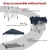 Pop Up Canopy, Beach Tent with One Push Setup and 3 Adjustable Heights, Easy Up Sun Shade with Wheeled Carry Bag,Outdoor Portable Shelter for Camping - 4 of 4