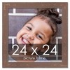 PosterPalooza | Square Shabby Chic Brown Picture Frame - UV Acrylic, Foam Board Backing, Hanging Hardware - 2 of 4